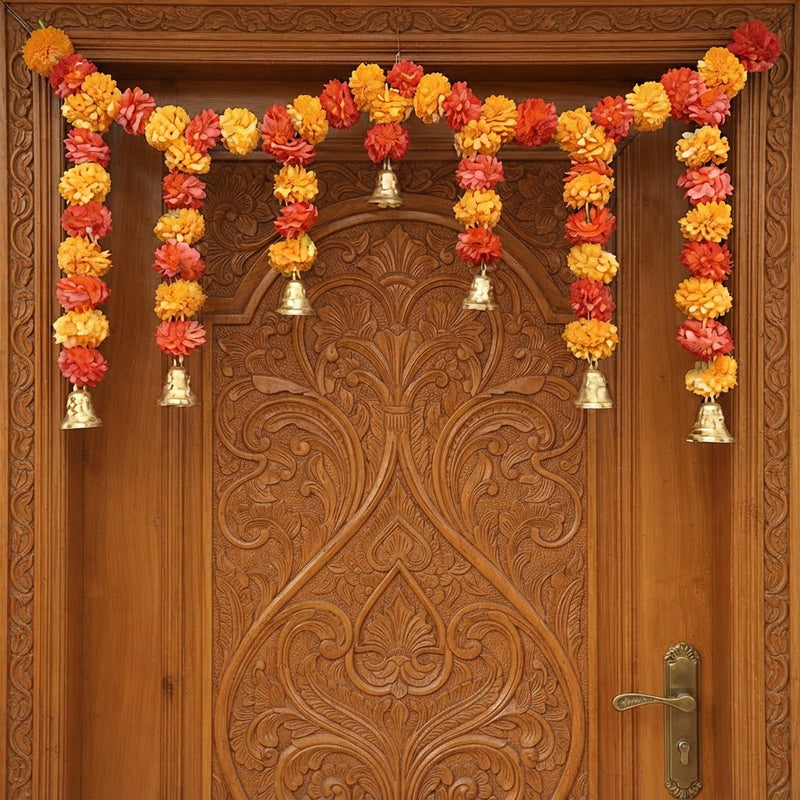 Marigold toran, full display