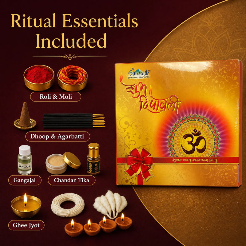 Diwali Pujan Samagri Kit (Gold Edition) – Complete 40-Item Set for Lakshmi Puja
