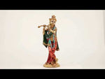 Krishna Brass Murti with Flute