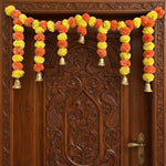 Orange marigold toran door hanging