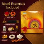 Diwali Pujan Samagri Kit (Gold Edition) – Complete 40-Item Set for Lakshmi Puja