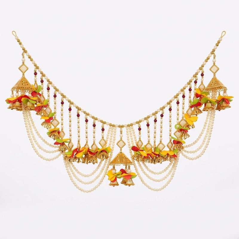 Toran for Entrance Door Golden Indian Bandarwar Hanging